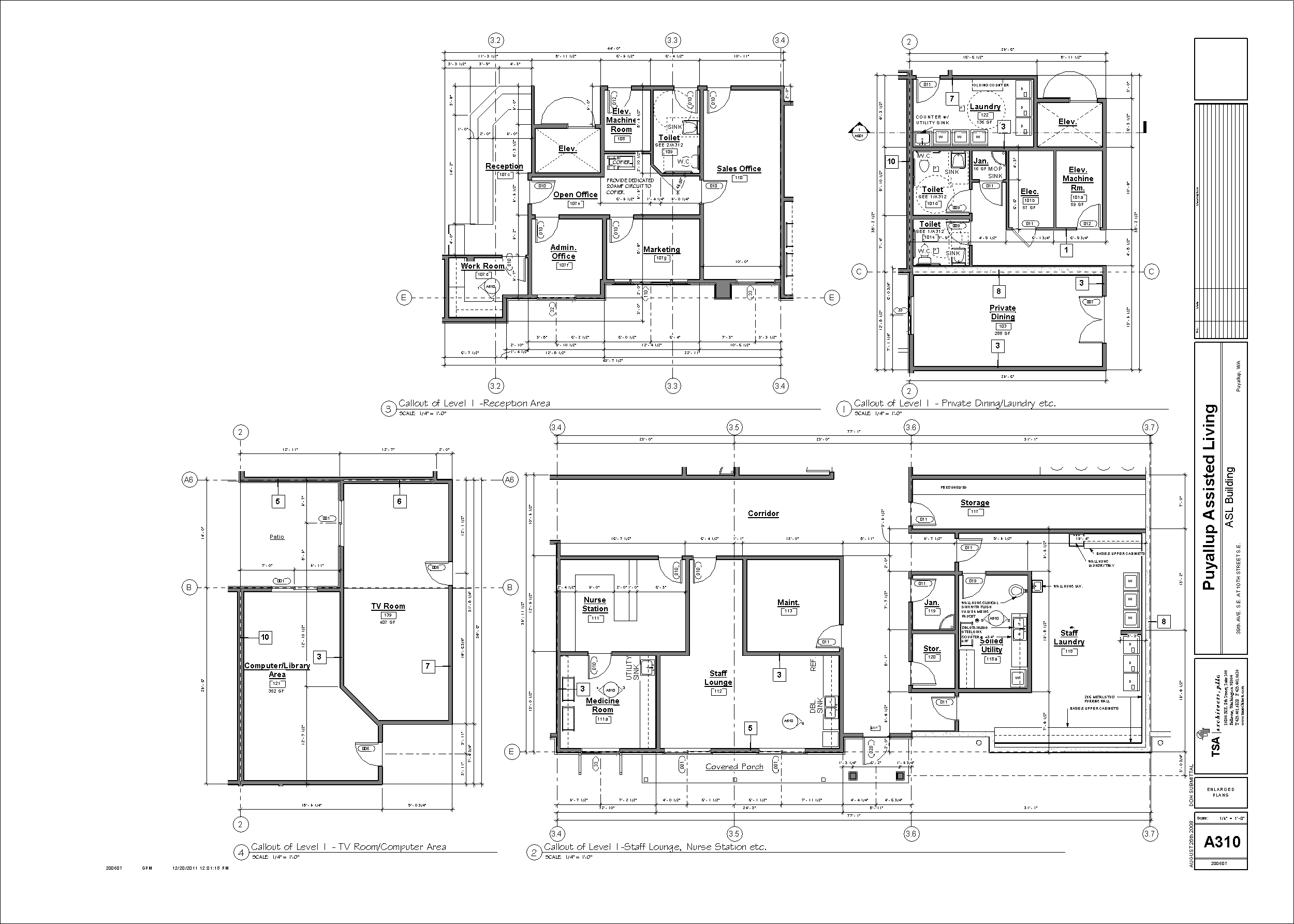 Monsef Donogh Design GroupASL Building Sheet A310 ENLARGED PLANS monsef-donogh-design-groupasl-building-sheet-a310-enlarged-plans