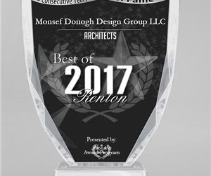 Monsef Donogh Design Group LLC Receives 2017 Best of Renton Award